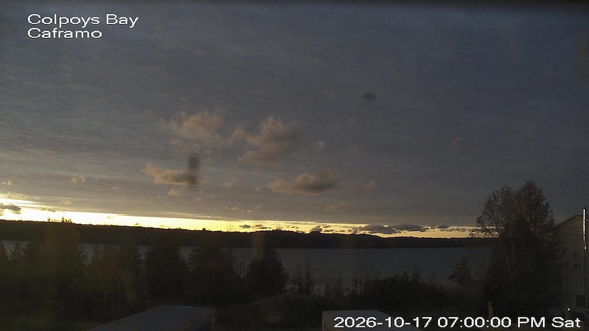 Live camera feed from Caframo in Georgian Bluffs, Ontario, Canada