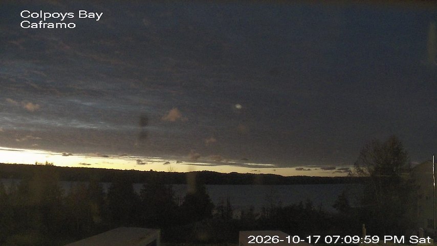 Live camera feed from Caframo in Georgian Bluffs, Ontario, Canada