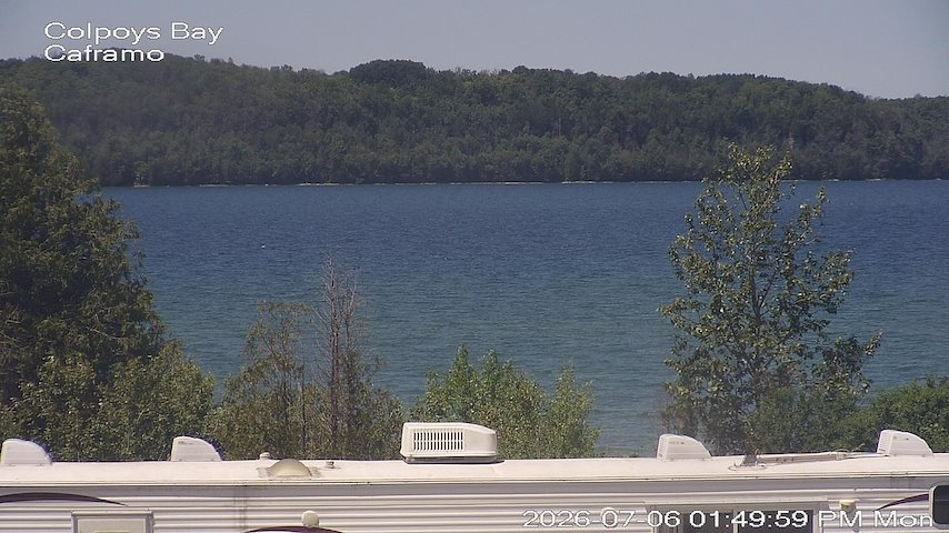 Live camera feed from Caframo in Georgian Bluffs, Ontario, Canada