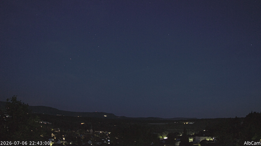 Canal de càmera en directe de AlbCam - Göppingen, Germany a View from Göppingen to SSW