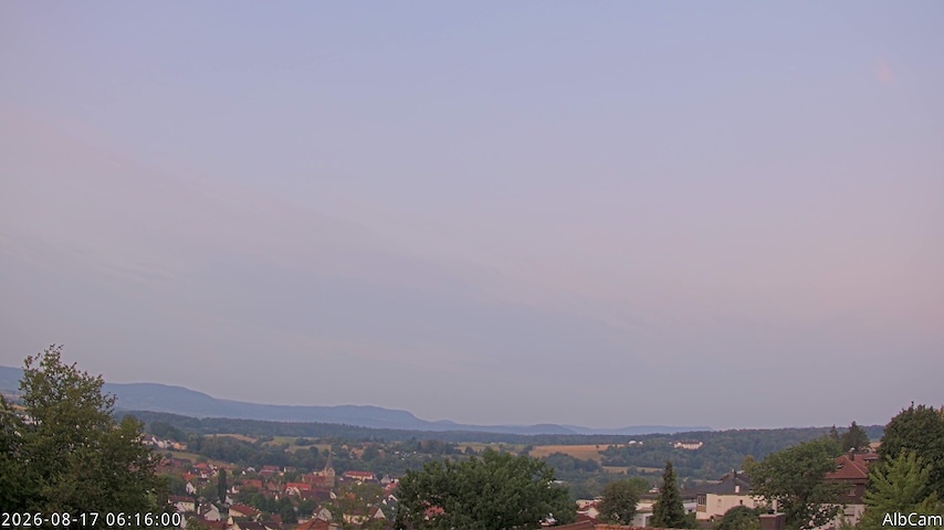 Canal de câmera ao vivo de AlbCam - Göppingen, Germany em View from Göppingen to SSW