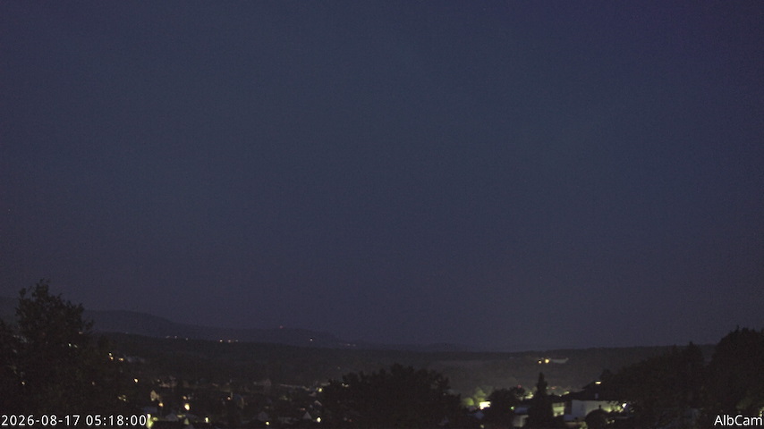 Live camera feed from AlbCam - Göppingen, Germany in View from Göppingen to SSW