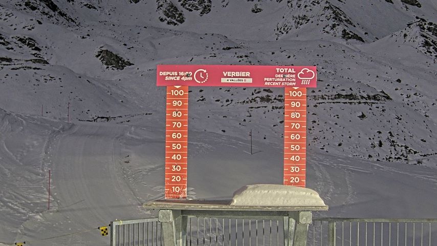 La Chaux 2'265 m. - Hauteur de neige Image