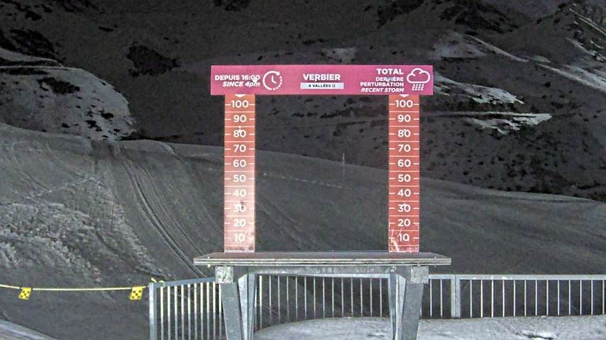 La Chaux 2'265 m. - Hauteur de neige Image