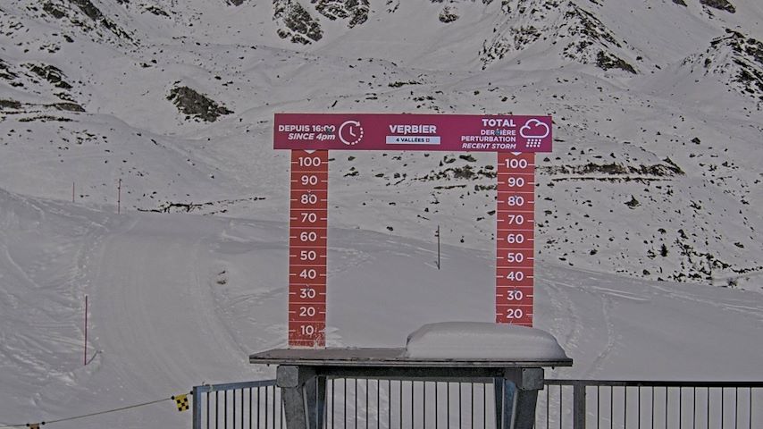 La Chaux 2'265 m. - Hauteur de neige Image