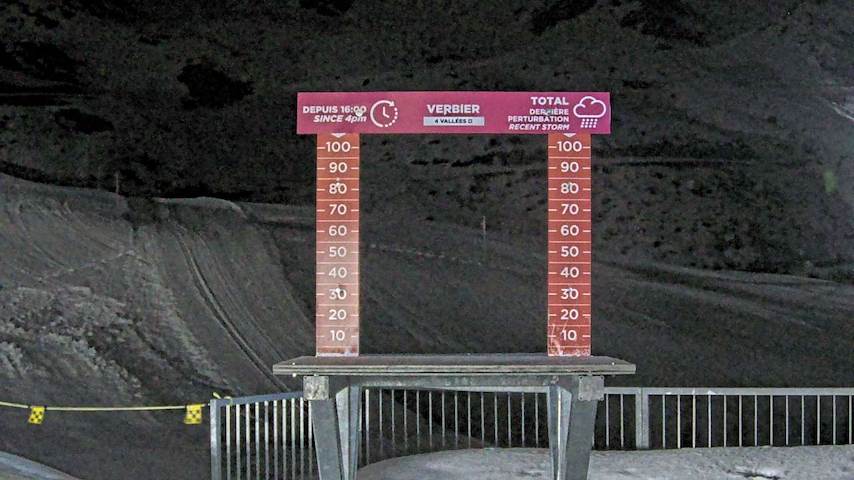 La Chaux 2'265 m. - Hauteur de neige Image