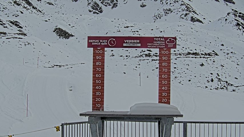 La Chaux 2'265 m. - Hauteur de neige Image