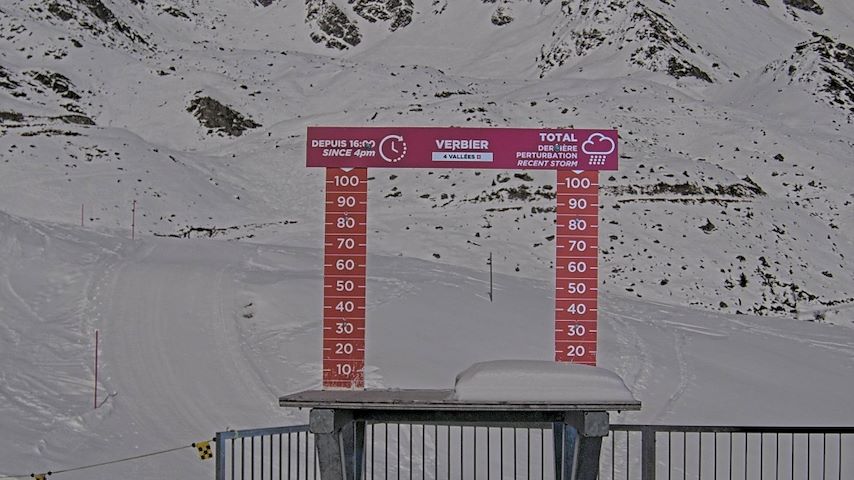 La Chaux 2'265 m. - Hauteur de neige Image