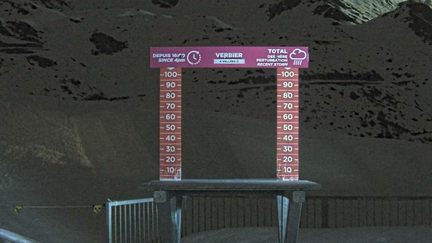 La Chaux 2'265 m. - Hauteur de neige Image