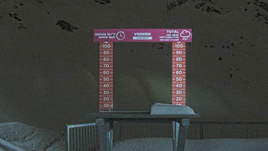 La Chaux 2'265 m. - Hauteur de neige Image