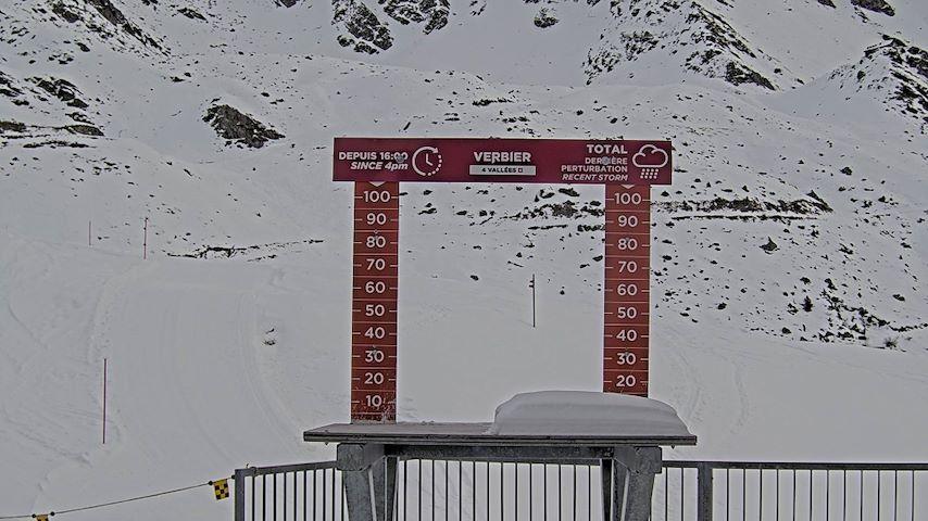 La Chaux 2'265 m. - Hauteur de neige Image