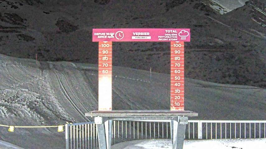 La Chaux 2'265 m. - Hauteur de neige Image