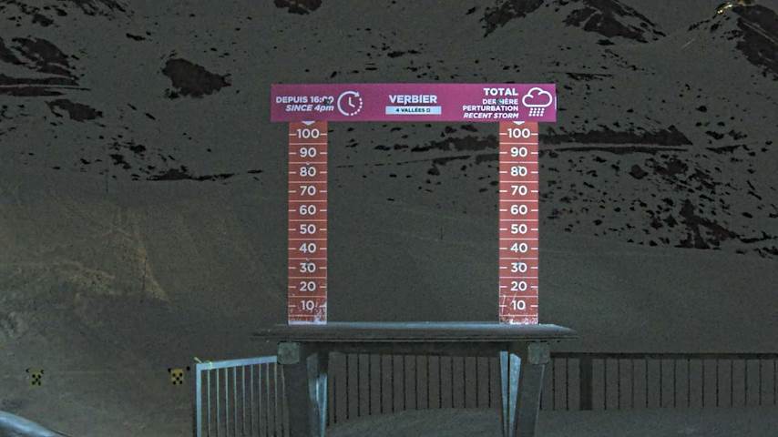 La Chaux 2'265 m. - Hauteur de neige Image