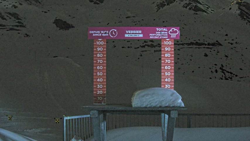 La Chaux 2'265 m. - Hauteur de neige Image