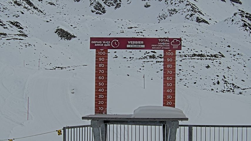 La Chaux 2'265 m. - Hauteur de neige Image