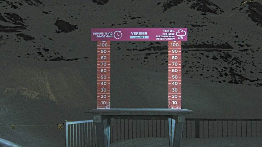 La Chaux 2'265 m. - Hauteur de neige Image