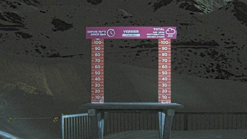 La Chaux 2'265 m. - Hauteur de neige Image