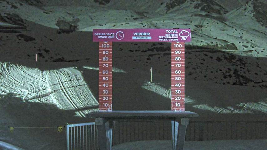 La Chaux 2'265 m. - Hauteur de neige Image