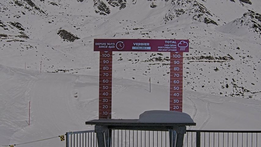 La Chaux 2'265 m. - Hauteur de neige Image