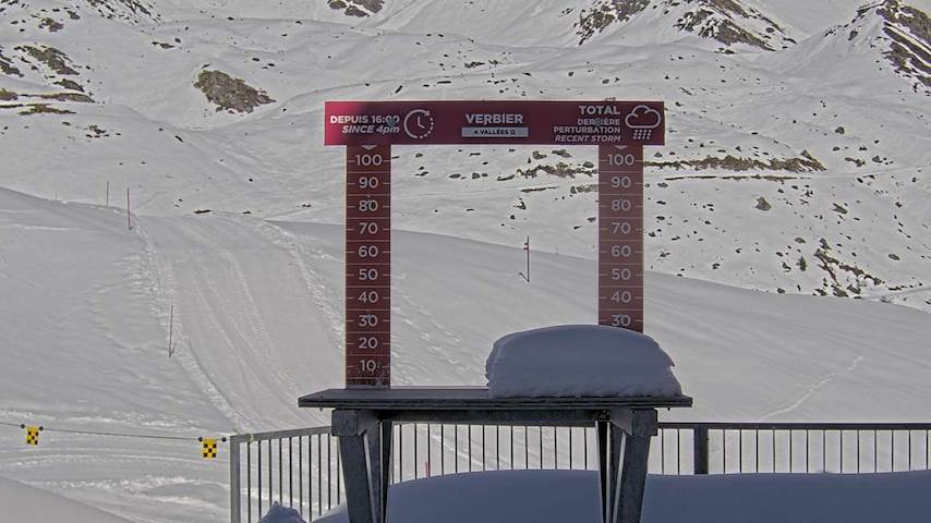 La Chaux 2'265 m. - Hauteur de neige Image