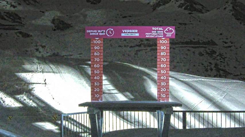 La Chaux 2'265 m. - Hauteur de neige Image