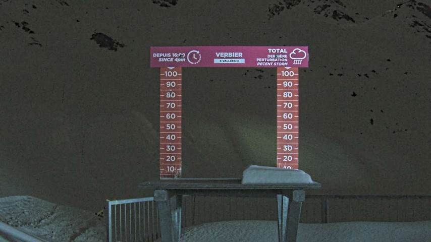 La Chaux 2'265 m. - Hauteur de neige Image