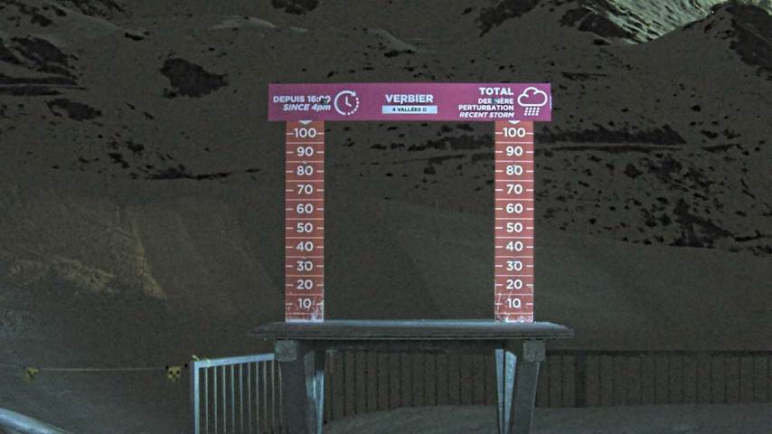 La Chaux 2'265 m. - Hauteur de neige Image