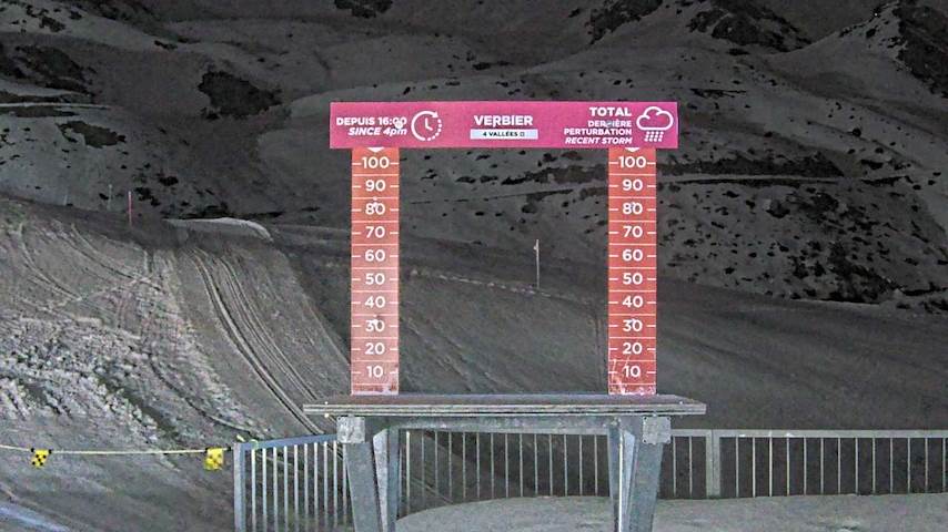 La Chaux 2'265 m. - Hauteur de neige Image