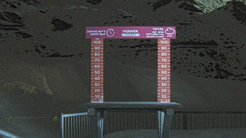 La Chaux 2'265 m. - Hauteur de neige Image