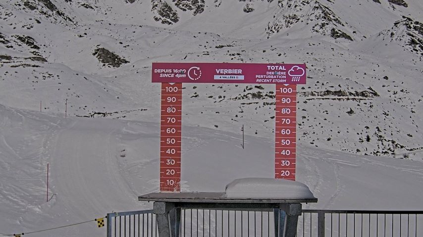 La Chaux 2'265 m. - Hauteur de neige Image