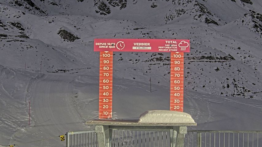 La Chaux 2'265 m. - Hauteur de neige Image