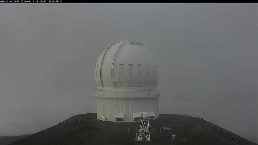 Canal de câmera ao vivo de Canada-France-Hawaii Telescope - North em Hawaii