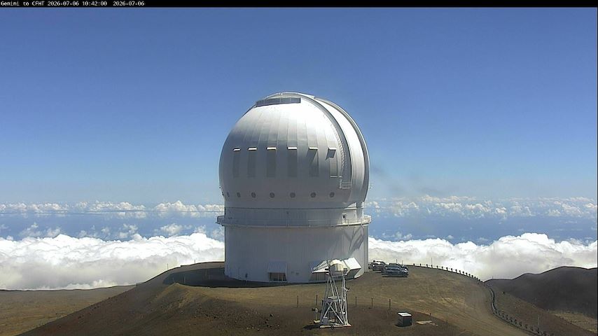 Canal de càmera en directe de Canada-France-Hawaii Telescope - North a Hawaii