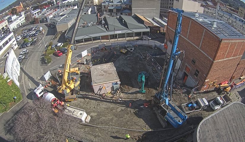 Canal de câmera ao vivo de Earl Arts Centre em Earl St, Launceston