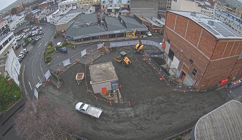 Direkte kamerakanal fra Earl Arts Centre i Earl St, Launceston
