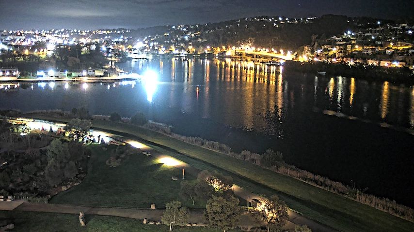 Canal de càmera en directe de Tamar Estuary a Launceston, Tasmania