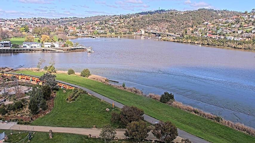 Canal de càmera en directe de Tamar Estuary a Launceston, Tasmania