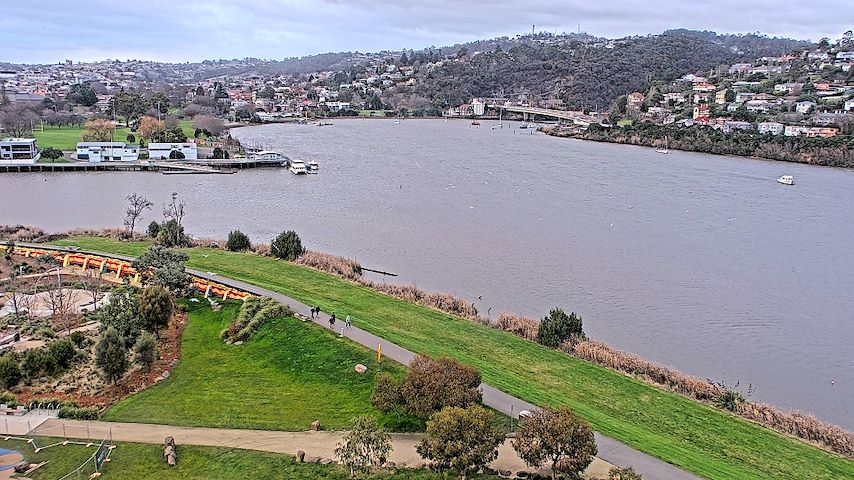 Živý kamerový kanál z Tamar Estuary v Launceston, Tasmania