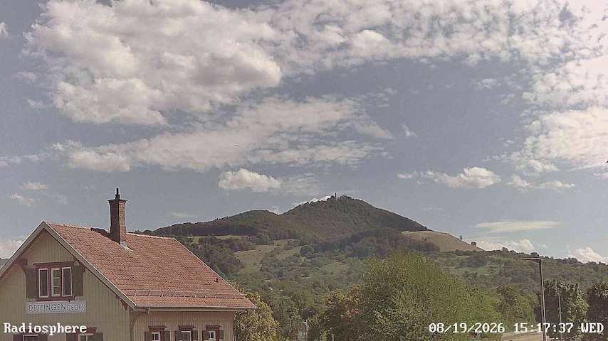 Live camera feed from RADiOSPHERE-BURG TECK in Burg Teck in Owen